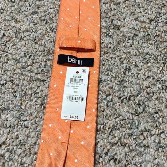 ❤️ NWT Bar III Riga Dot Skinny Tie - Picture 3 of 5